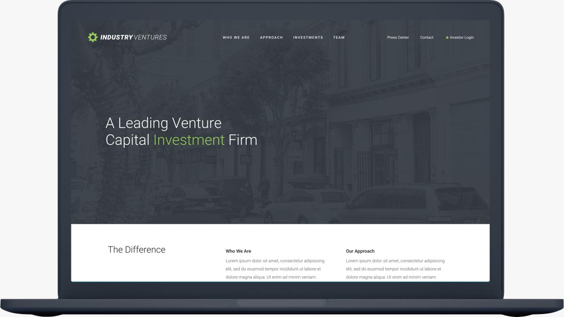Industry Ventures Homepage