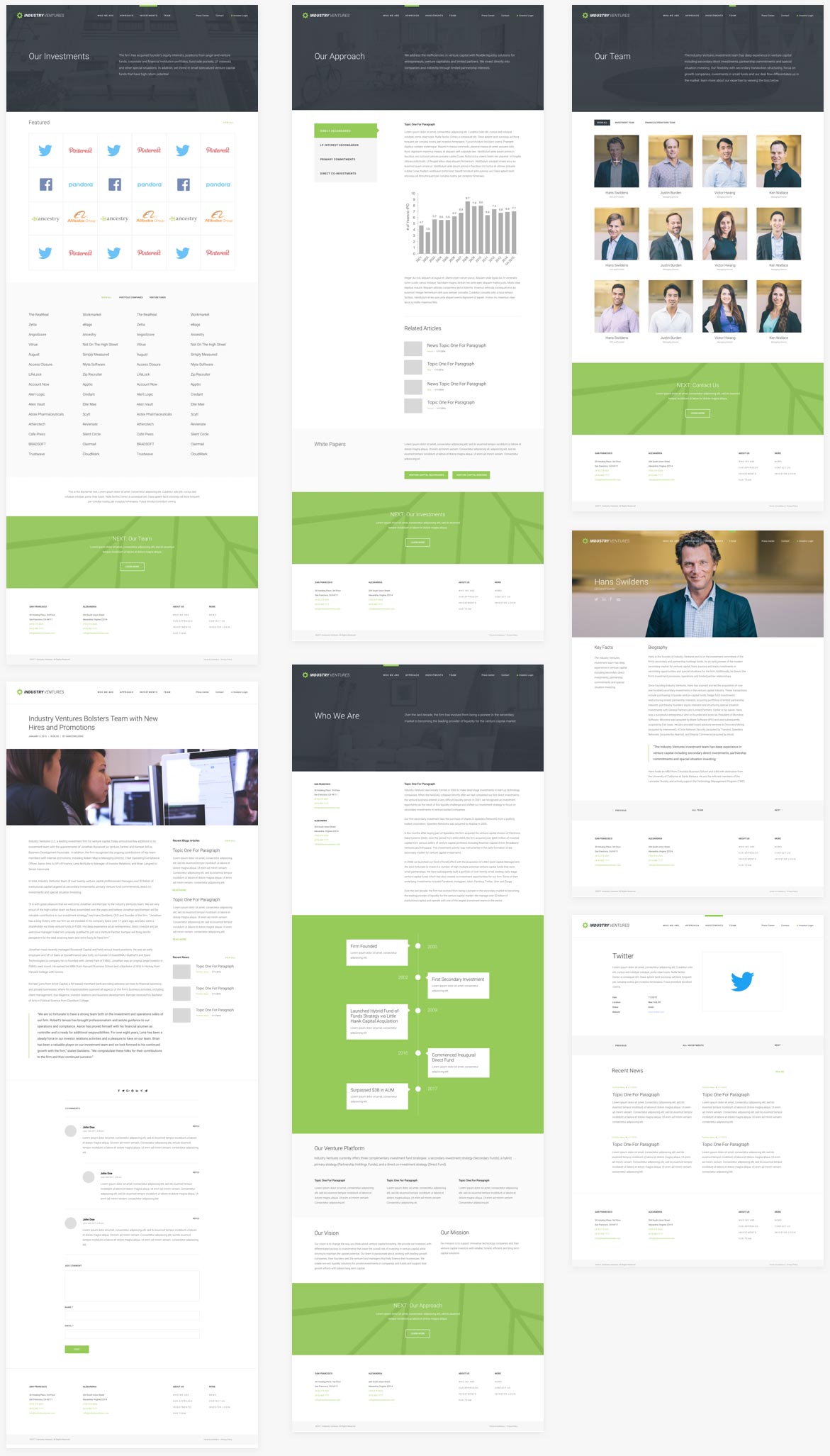 Industry Ventures Website Design